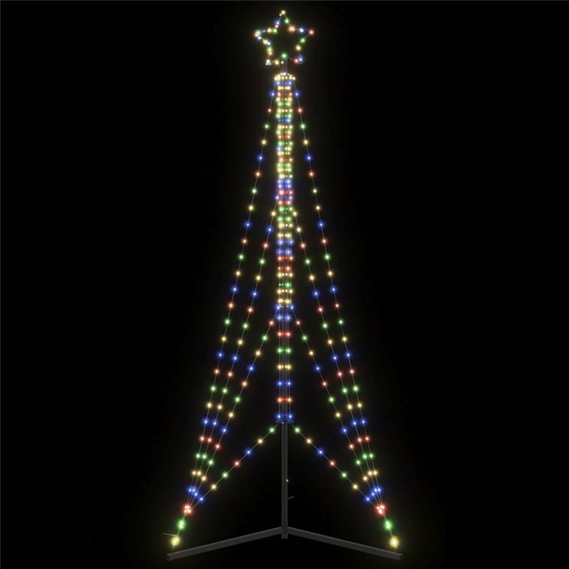 vidaXL Guirlande de sapin de Noël 483 LED colorées 240 cm