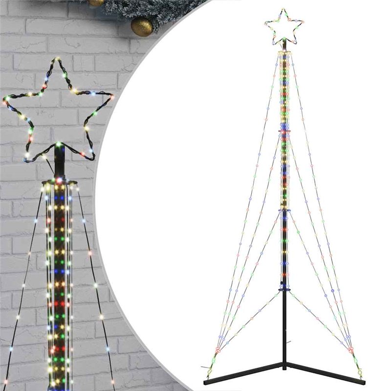 Image secondaire de vidaXL Guirlande de sapin de Noël 483 LED colorées 240 cm