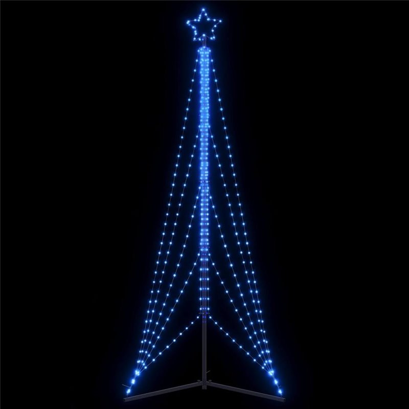 vidaXL Guirlande de sapin de Noël 525 LED bleu 302 cm