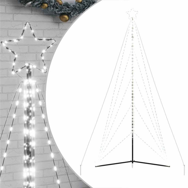 Image secondaire de vidaXL Guirlande de sapin de Noël 615 LED blanc froid 404,5 cm