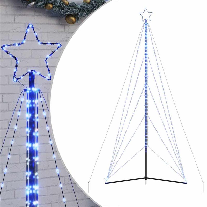 Image secondaire de vidaXL Guirlande de sapin de Noël 615 LED bleu 404,5 cm