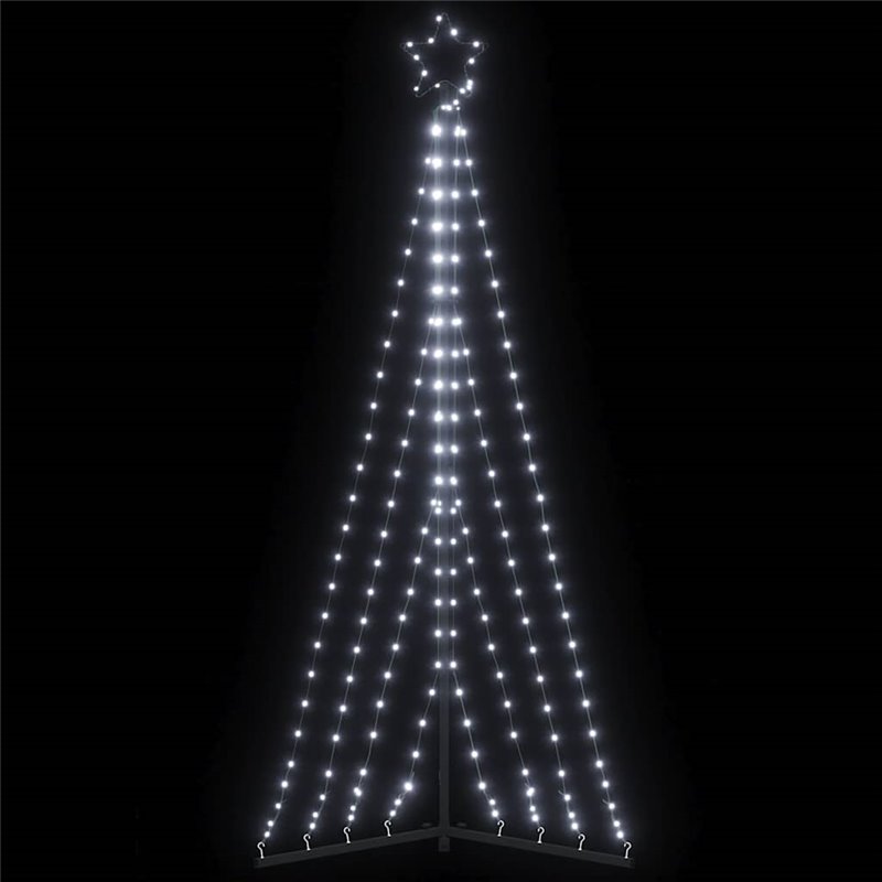 vidaXL Guirlande de sapin de Noël 339 LED blanc froid 187 cm