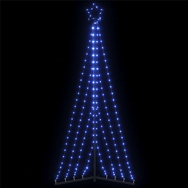 vidaXL Guirlande de sapin de Noël 339 LED bleu 187 cm