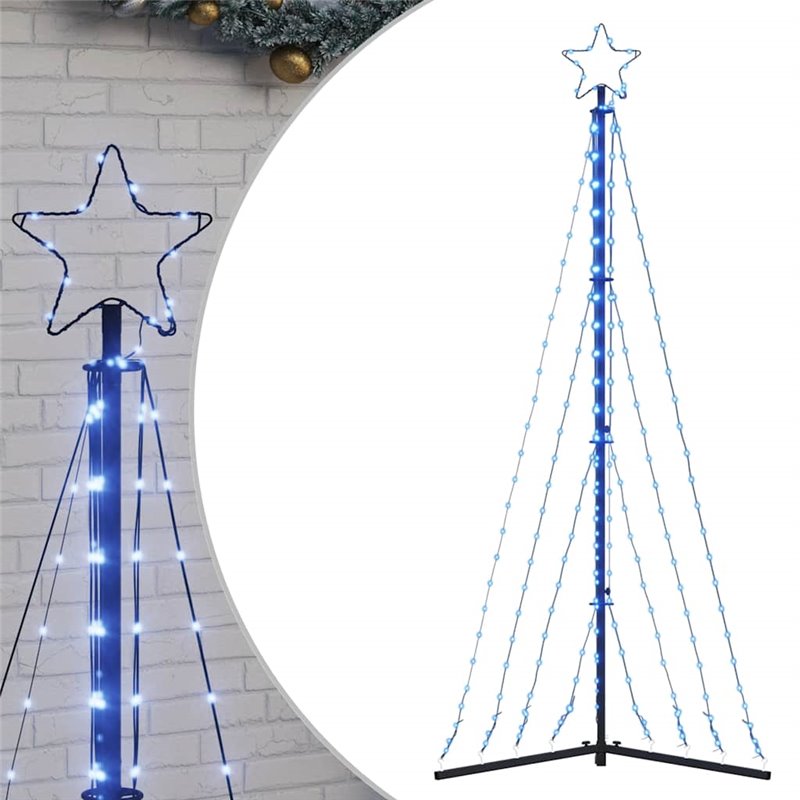 Image secondaire de vidaXL Guirlande de sapin de Noël 339 LED bleu 187 cm