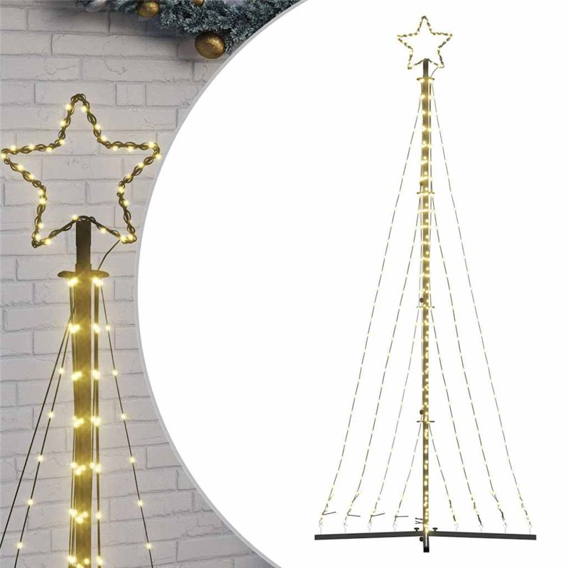 Image secondaire de vidaXL Guirlande de sapin de Noël 447 LED blanc chaud 249 cm