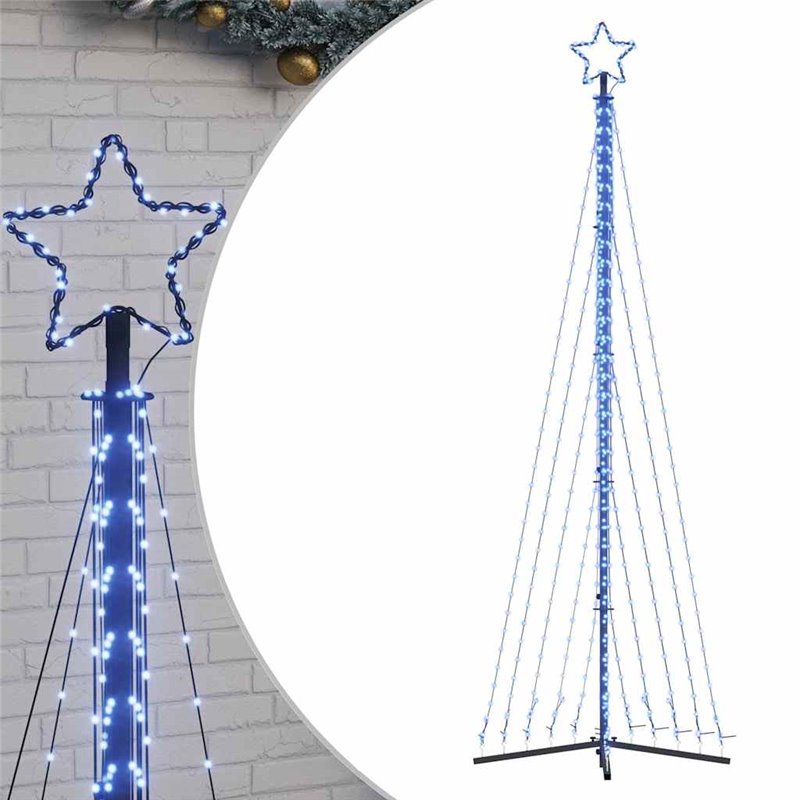 Image secondaire de vidaXL Guirlande de sapin de Noël 495 LED bleu 300,5 cm