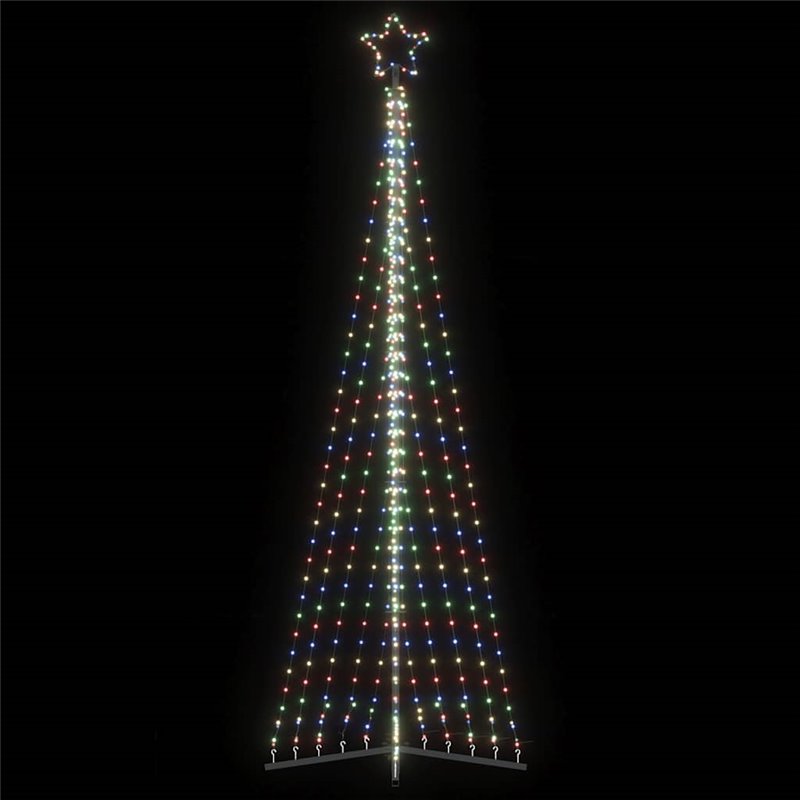 vidaXL Guirlande de sapin de Noël 495 LED colorées 300,5 cm