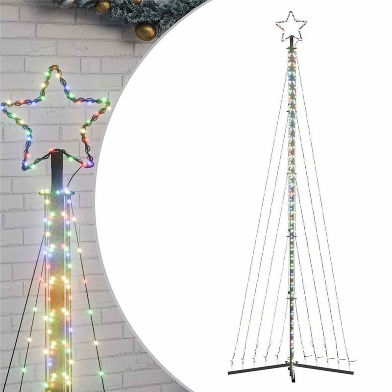 Image secondaire de vidaXL Guirlande de sapin de Noël 495 LED colorées 300,5 cm