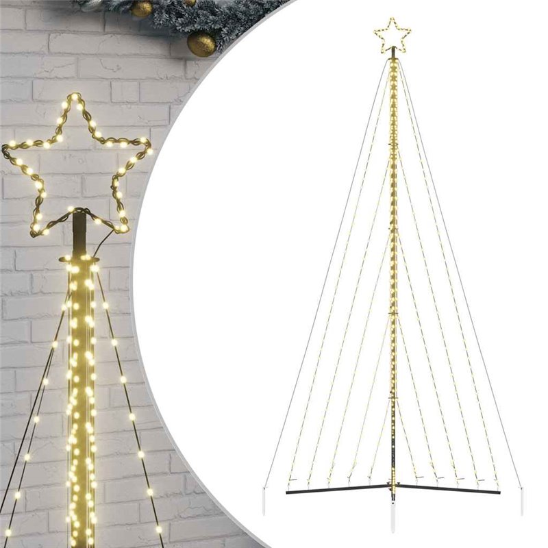 Image secondaire de vidaXL Guirlande de sapin de Noël 570 LED blanc chaud 399 cm