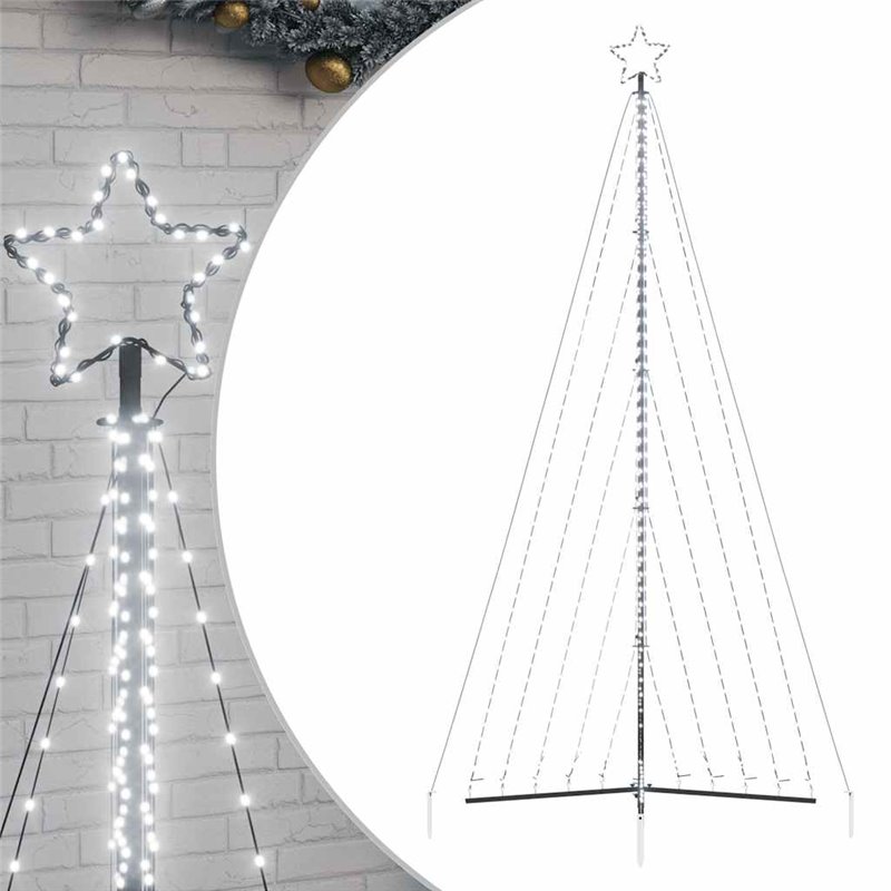 Image secondaire de vidaXL Guirlande de sapin de Noël 570 LED blanc froid 399 cm