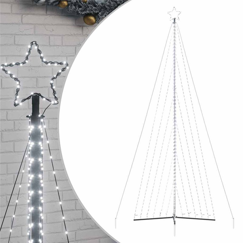 Image secondaire de vidaXL Guirlande de sapin de Noël 789 LED blanc froid 476 cm