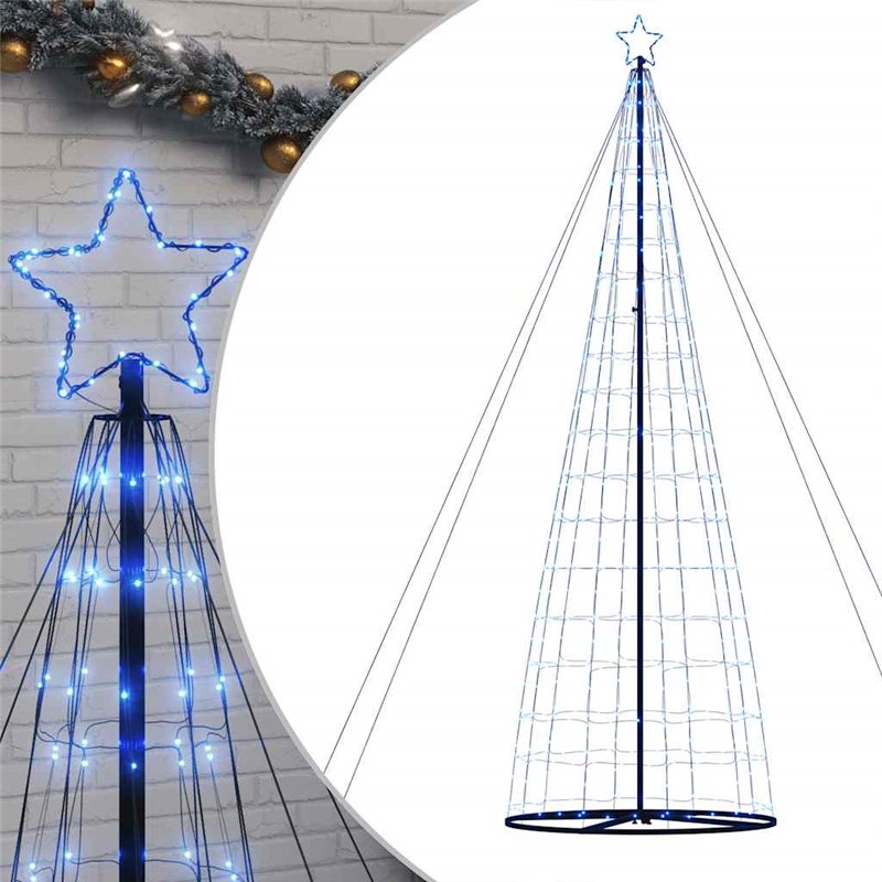 Image secondaire de vidaXL Arbre de Noël lumineux conique 1534 LED bleu 503 cm