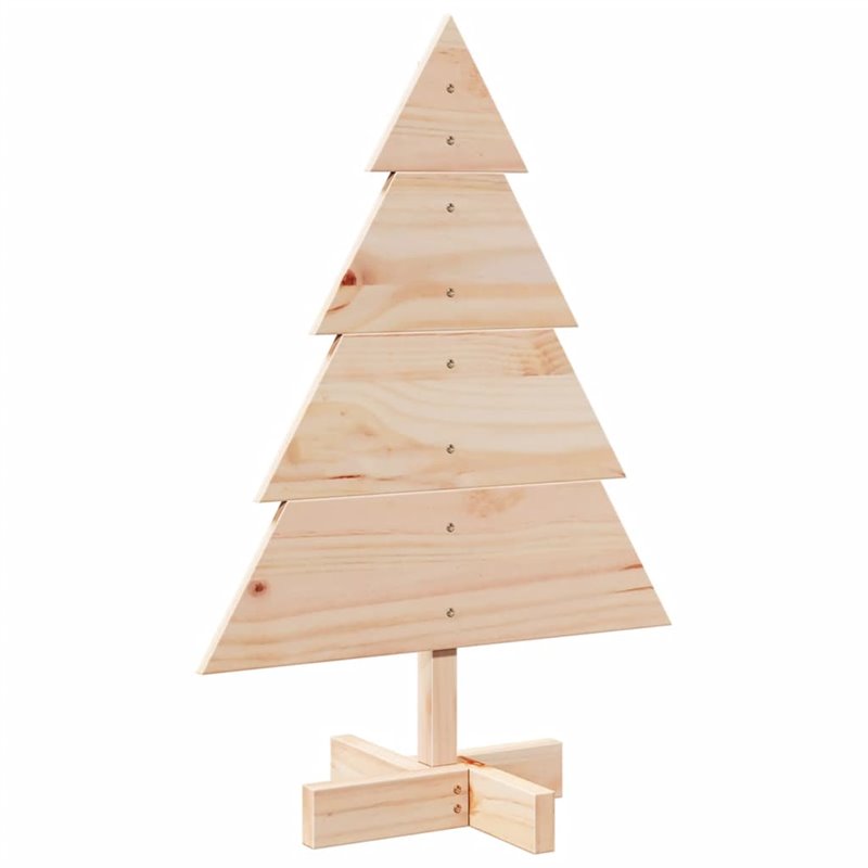 Image secondaire de vidaXL Arbre de Noël en bois pour décoration 70 cm bois massif