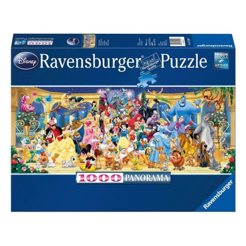 Ravensburger Puzzle 1000 p - Photo de groupe Disney (Panorama)