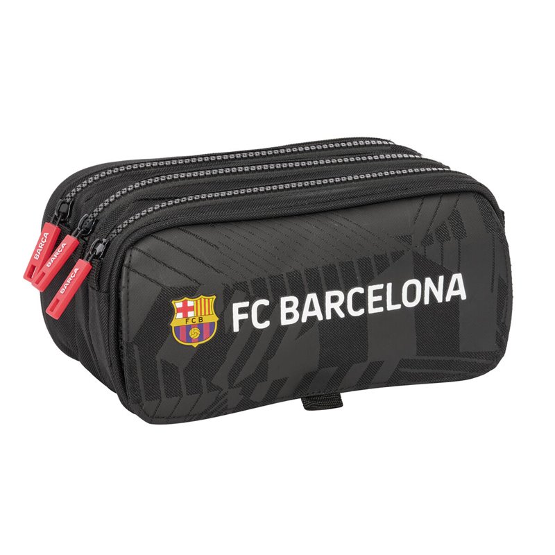 Trousse Fourre-Tout Triple F.C. Barcelona Black Noir 21,5 x 10 x 8 cm