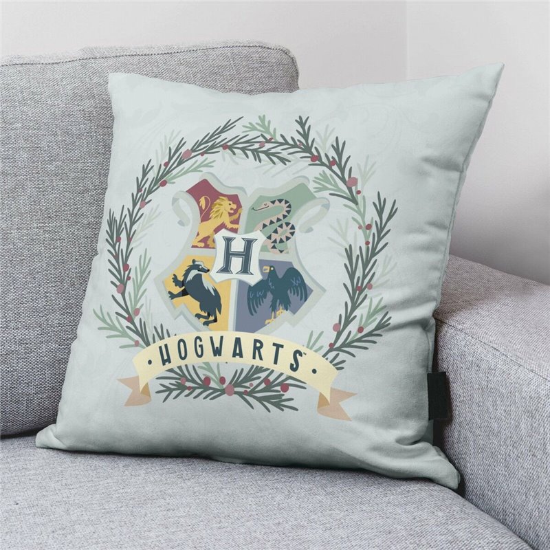 Image secondaire de Housse de coussin Harry Potter Hogwarts Christmas Gris clair 50 x 50 cm