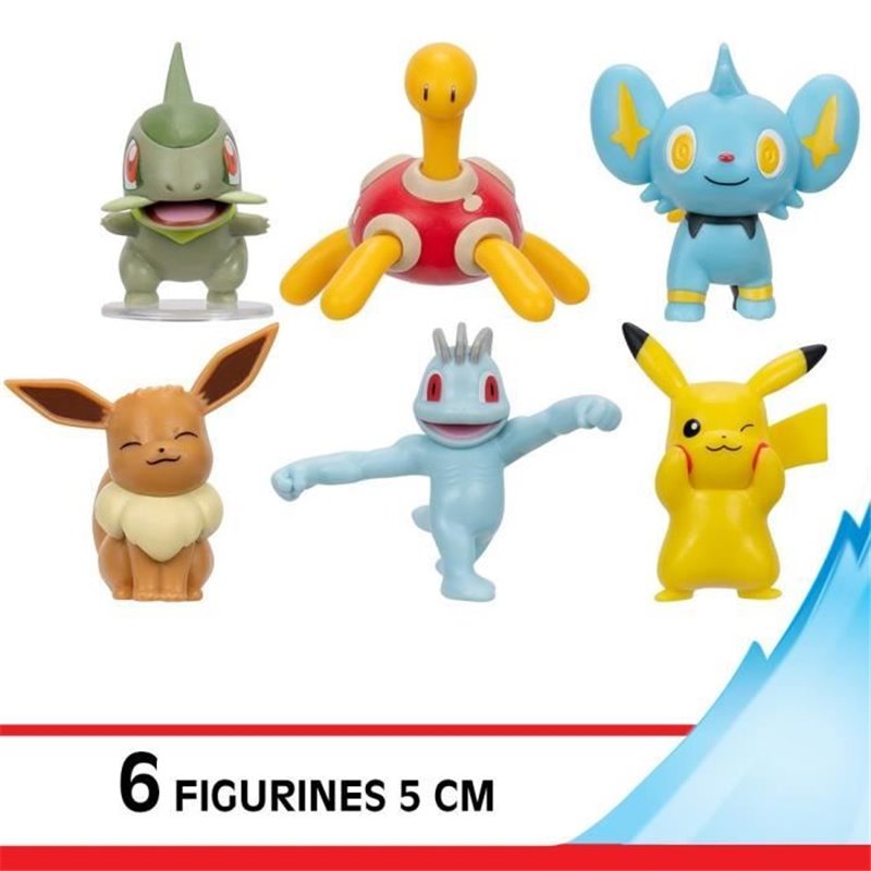 Image secondaire de Pack 6 Figurines Pokémon - BANDAI - JW3614 - 5 cm - Combats Pokémon