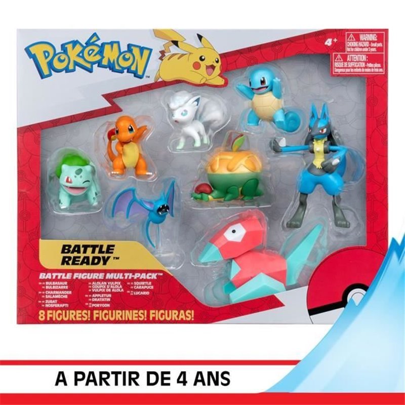 Image secondaire de Pack 8 Figurines Pokémon - BANDAI - JW3063 - Multicolore - Battle Pokémon