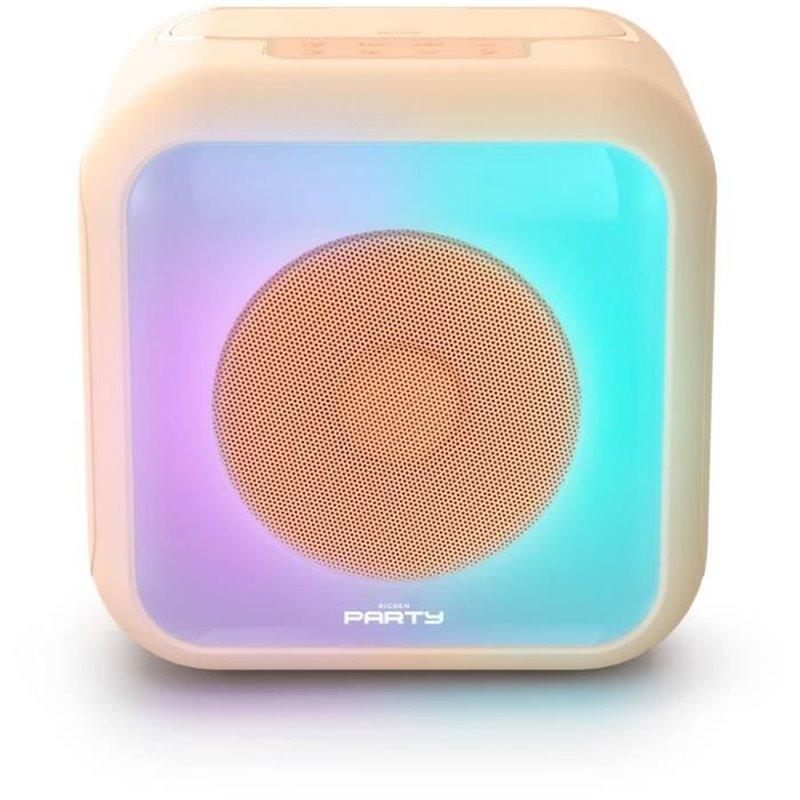 Image secondaire de Enceinte karaoké lumineuse - BIGBEN - Peche - Bluetooth, 30W, 2 micros sans fil USB-C, Égaliseur, Batterie Li-on