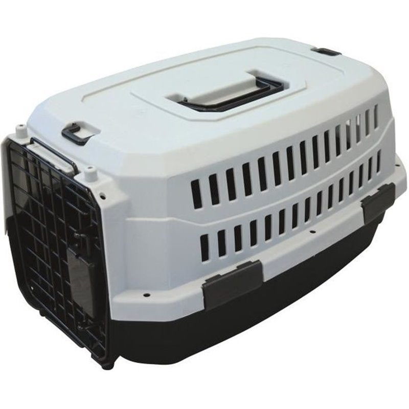 M-PETS Caisse de transport Viaggio Carrier XS - 48,3x32x25,4cm - Noir et gris - Pour chien et chat