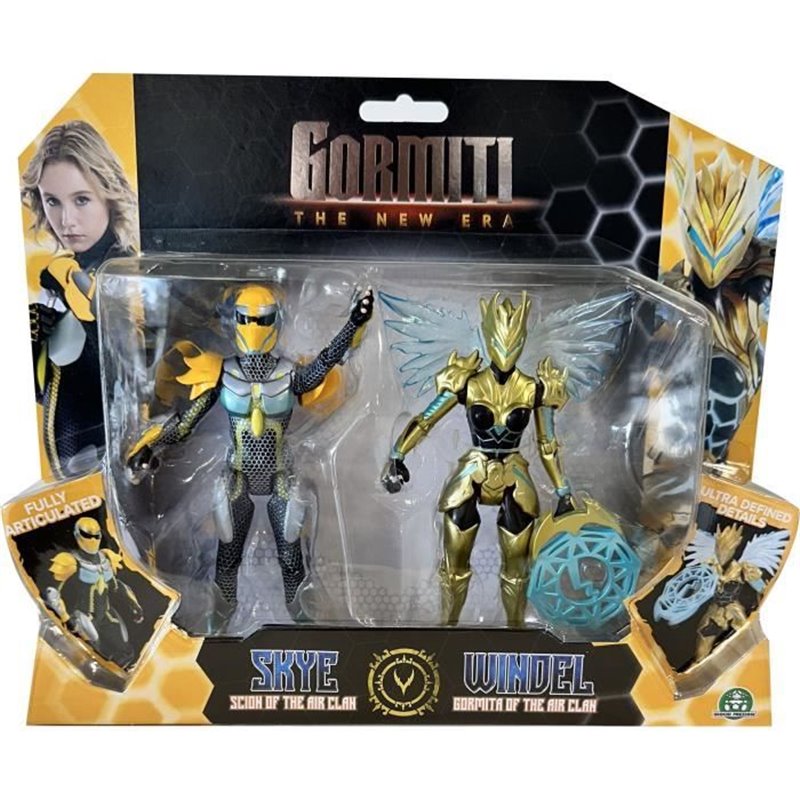 Coffret figurines - GORMITI - Scion et Gormiti associé Air - Skye et Windel - 15 cm - a partir de 4 ans - GRV191