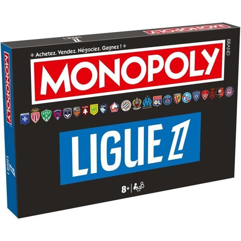 Monopoly Ligue 1 - Plongez dans l'univers du football français, Jeu de société - WINNING MOVES