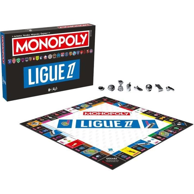 Image secondaire de Monopoly Ligue 1 - Plongez dans l'univers du football français, Jeu de société - WINNING MOVES