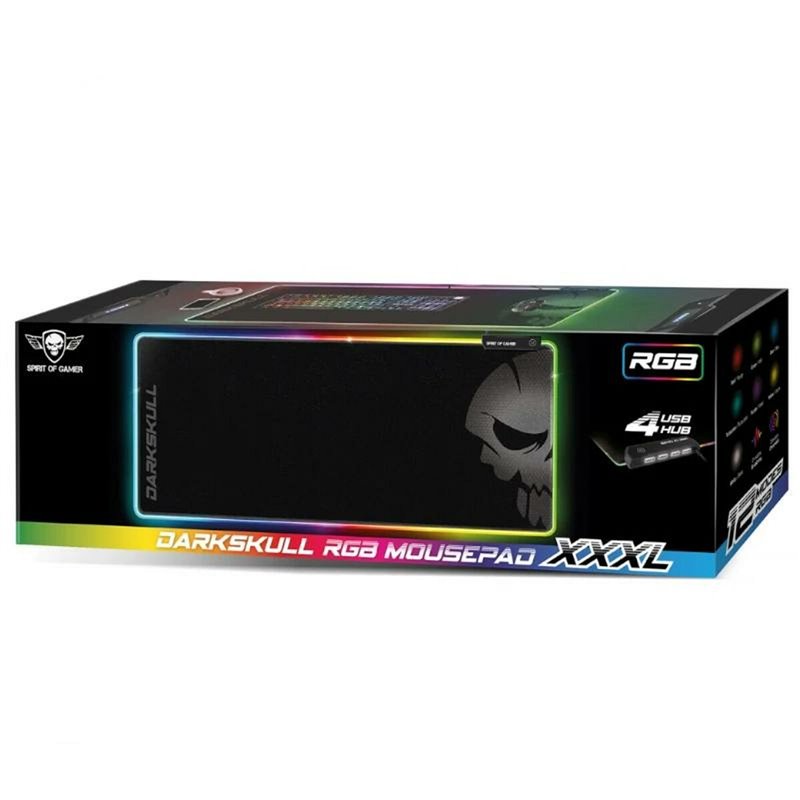 Image secondaire de Tapis Gaming Spirit of Gamer SOG-PADHXXRGB Noir Multicouleur RGB