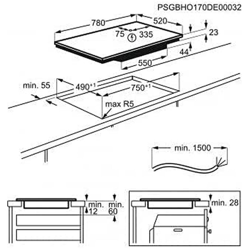 Image secondaire de Plaque à Induction AEG IAE84881FB 3200 W 3600 W