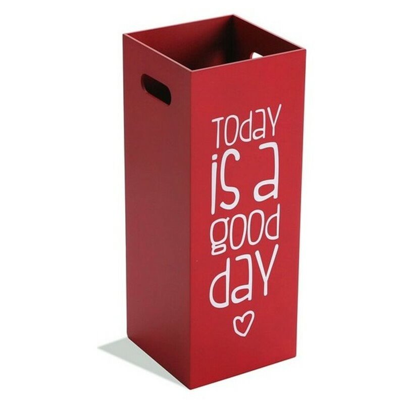 Image secondaire de porte-parapluie Versa Begin The Day With a Smile Bois MDF (21 x 53 x 21 cm)