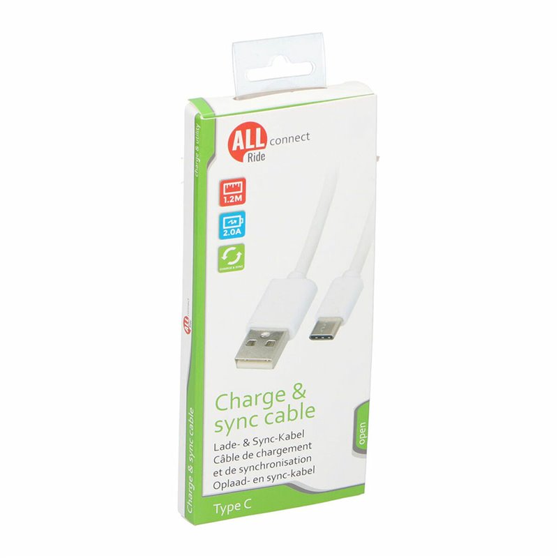 Image secondaire de Câble USB-C All Ride Blanc 1,2 m