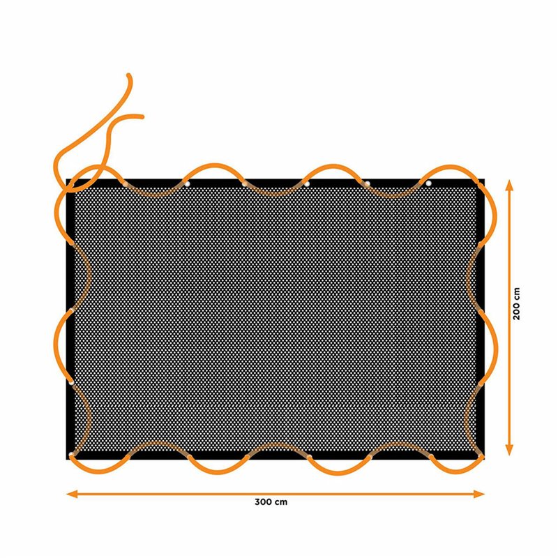 Image secondaire de Filet de remorquage Black & Decker 2 x 3 m Plastique