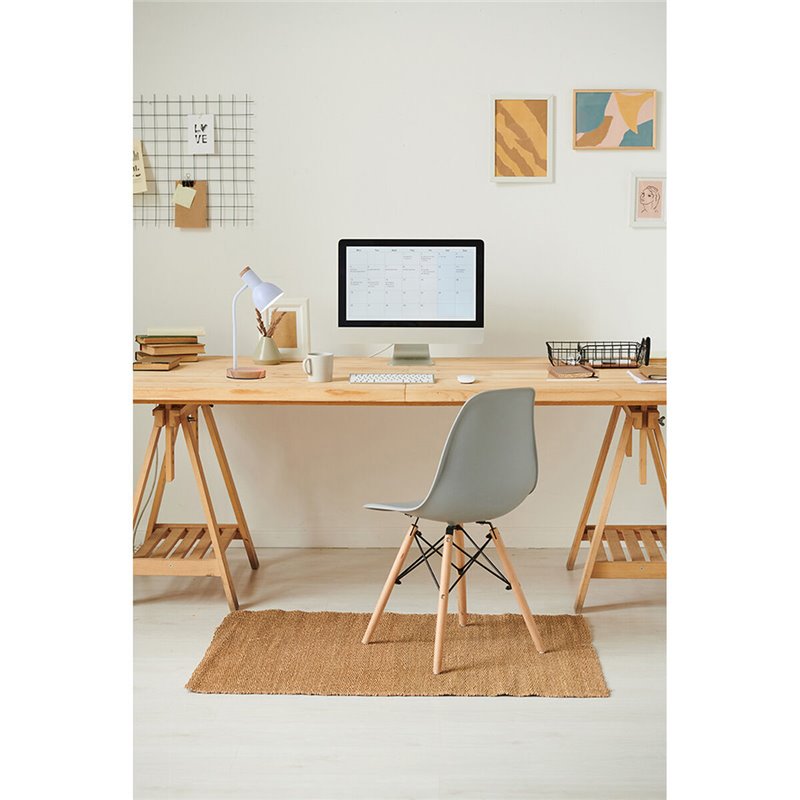 Image secondaire de Lampe de bureau EDM 32015 Blanc Naturel Bois Acier 40 W 12 x 17 x 45 cm