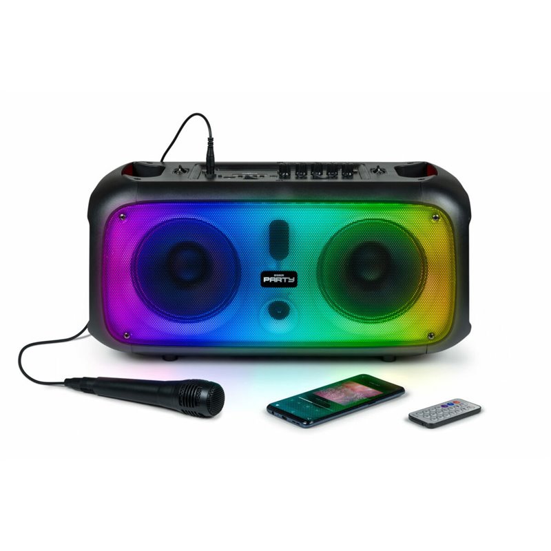 Haut-parleurs bluetooth portables BigBen Party 200 W Noir