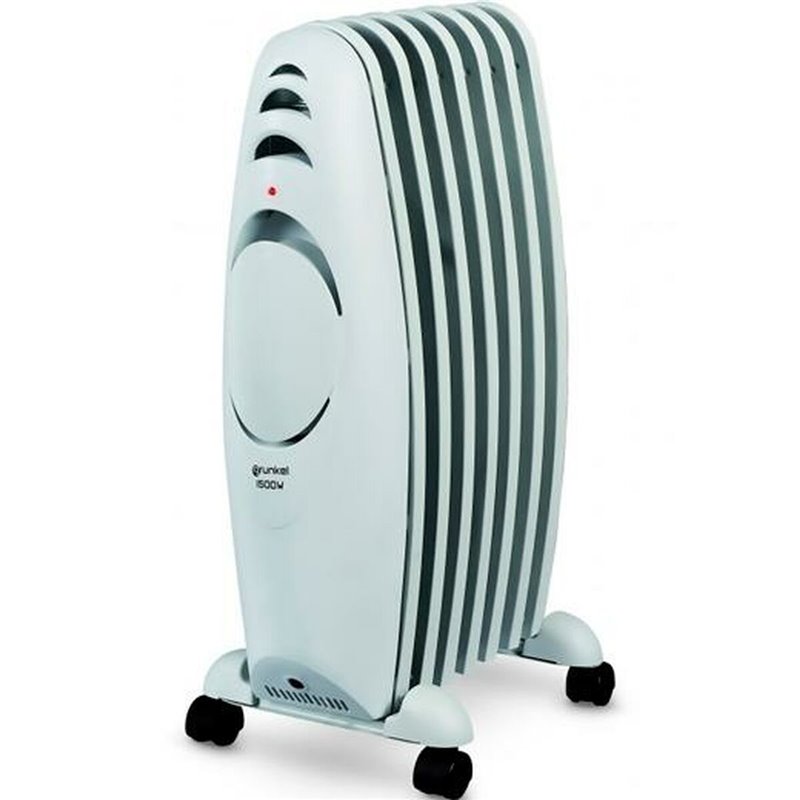 Radiateur à Huile (7 modules) Grunkel RAC-7 Efiheat Blanc Gris 1500 W