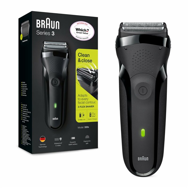 Image secondaire de rasoir Électrique Rechargeable Braun 3-300S Chargement rapide