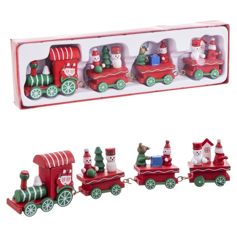 Image secondaire de Décorations de Noël Multicouleur Train 25,5 X 7,5 X 3 CM