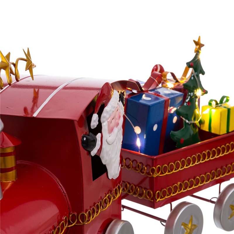 Image secondaire de Décorations de Noël Multicouleur Train Père Noël 39 x 11 x 23 cm