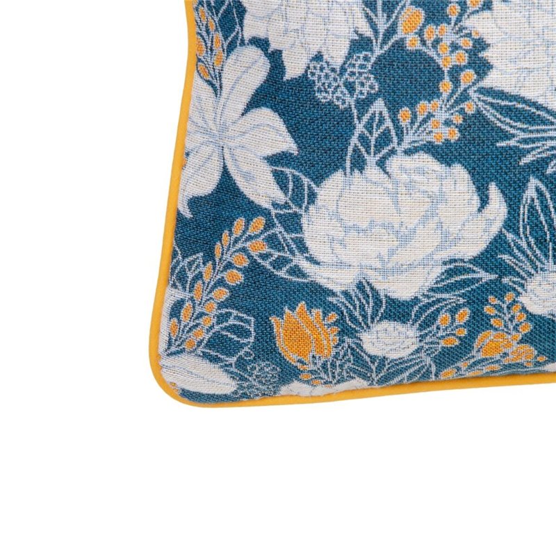 Image secondaire de Coussin Bleu Fleurs 60 x 10 x 40 cm