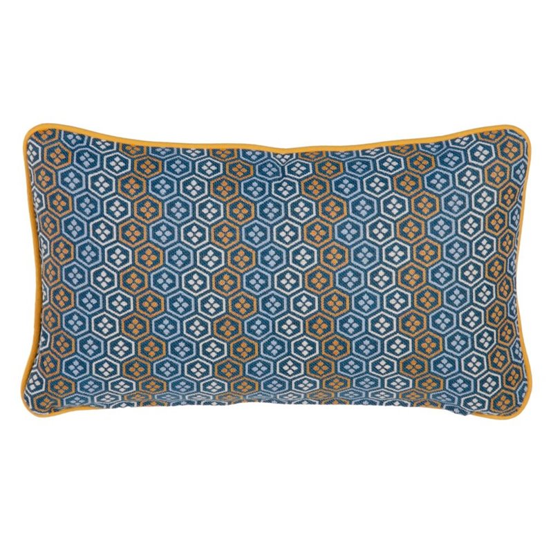 Coussin Bleu Imprimé 50 x 10 x 30 cm