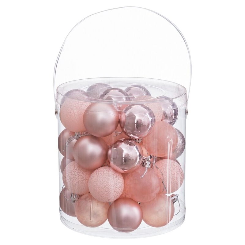 Image secondaire de Boules de Noël Rose Plastique Ø 5 cm (40 Unités)