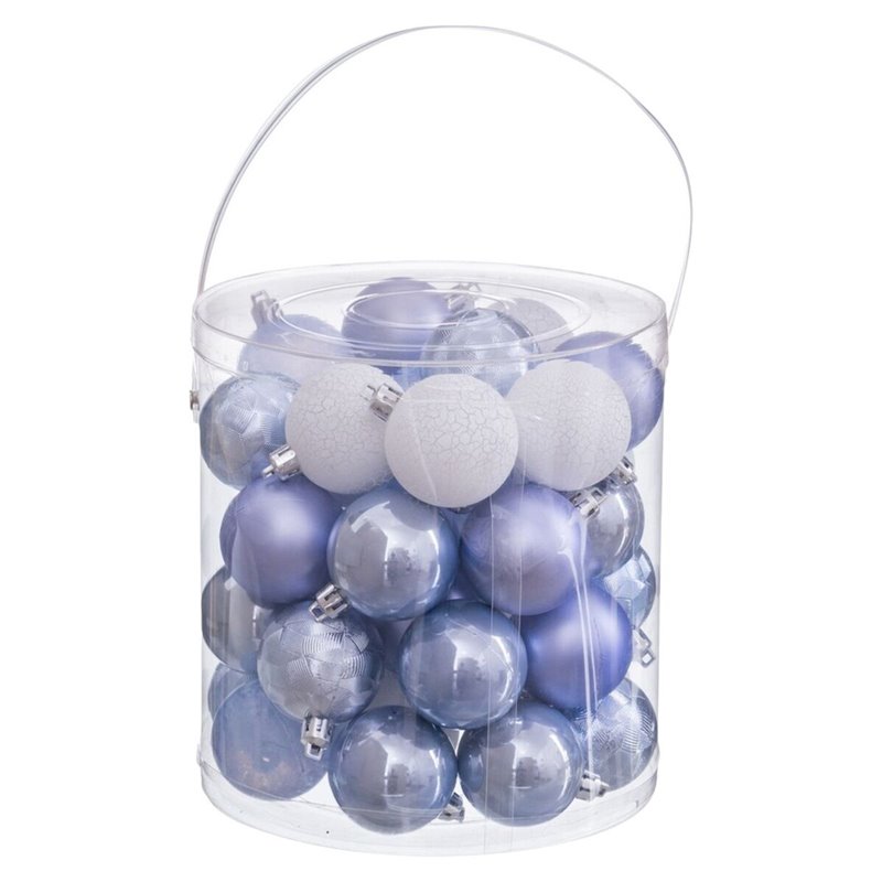 Image secondaire de Boules de Noël Bleu Plastique Ø 5 cm (40 Unités)