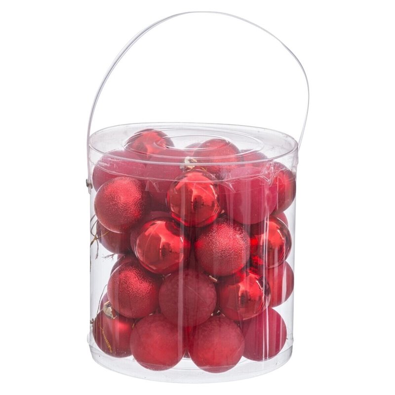 Image secondaire de Boules de Noël Rouge Plastique Ø 5 cm (40 Unités)