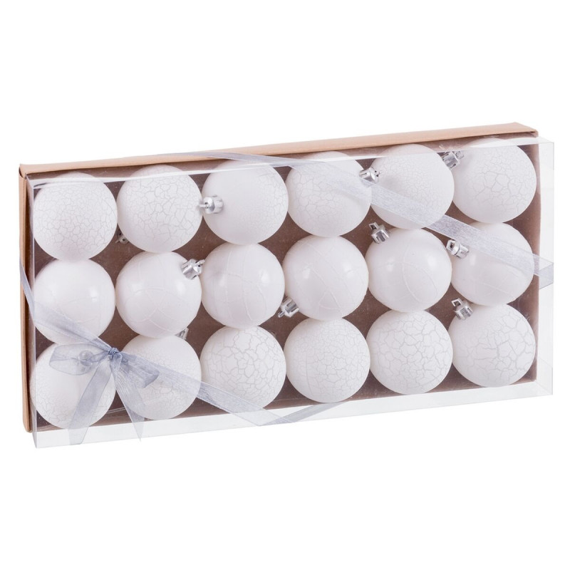 Image secondaire de Boules de Noël Blanc Plastique Ø 6 cm (18 Unités)