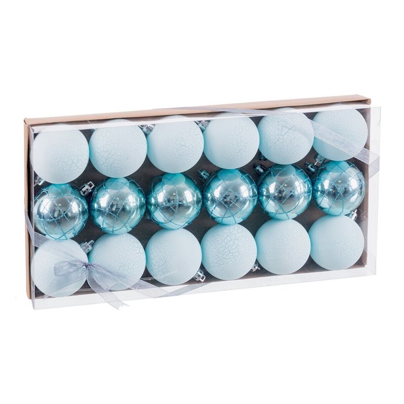 Image secondaire de Boules de Noël Bleu Plastique Ø 5 cm (18 Unités)