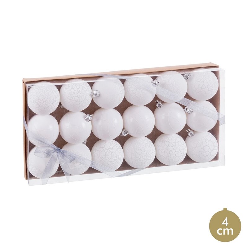 Image secondaire de Boules de Noël Blanc Plastique Ø 4 cm (18 Unités)