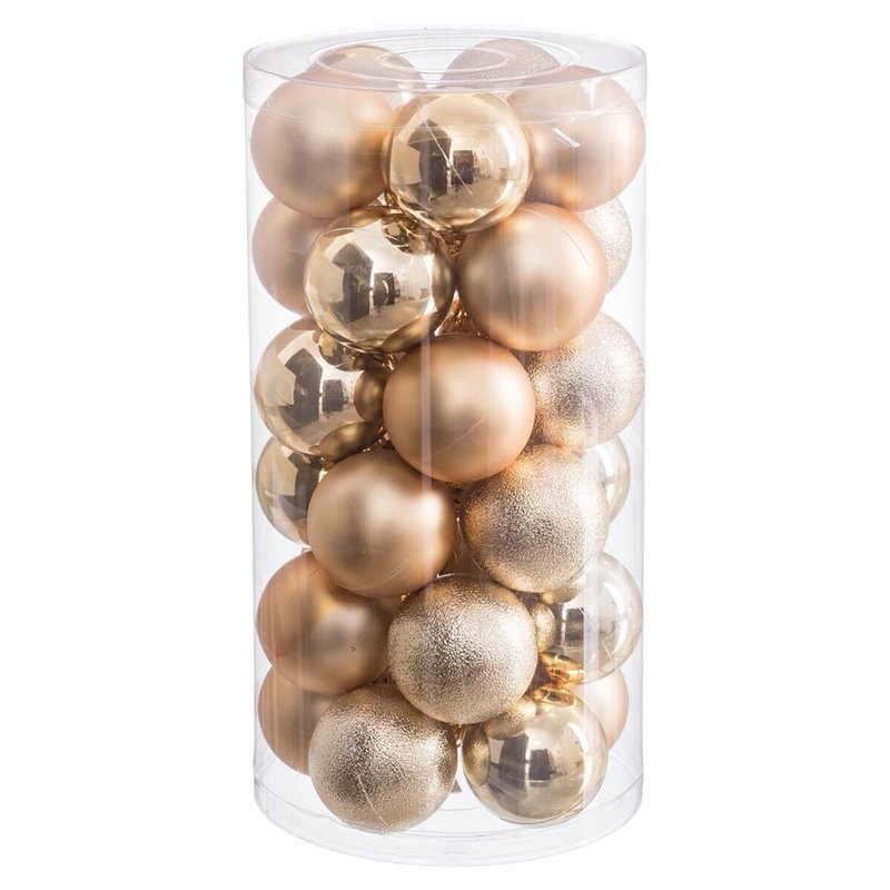 Image secondaire de Boules de Noël Doré Plastique Ø 6 cm (30 Unités)