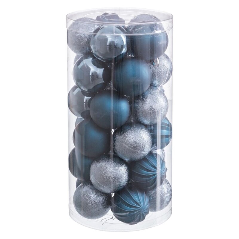 Image secondaire de Boules de Noël Bleu Plastique Ø 6 cm (30 Unités)