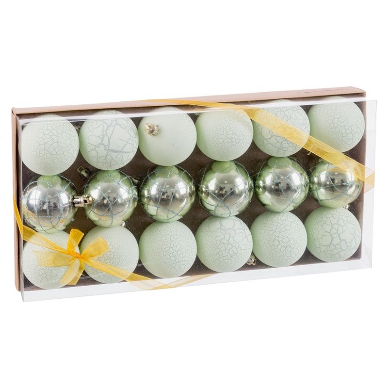 Image secondaire de Boules de Noël Vert Plastique Ø 6 cm (18 Unités)