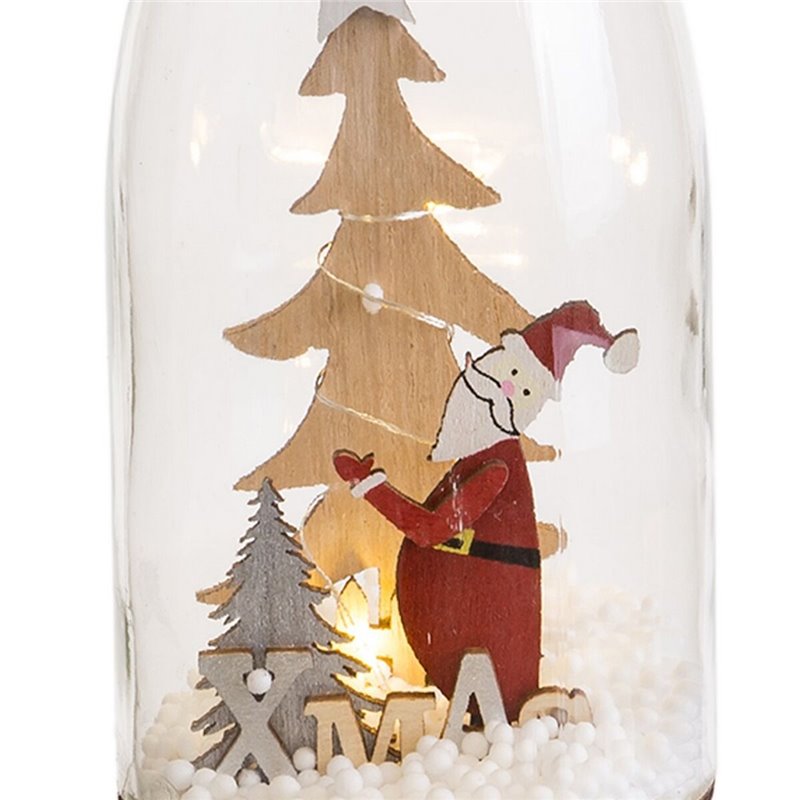 Image secondaire de Décorations de Noël Multicouleur Père Noël Bouteille 8,3 x 8,3 x 28,5 cm